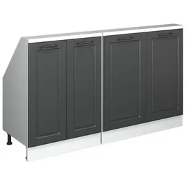 Vicco Rion 140 x 83,8 x 46 cm Anthrazit/Weiß