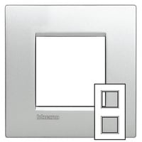 Legrand Rahmen Living&Light Aluminium LNE4802M2TE