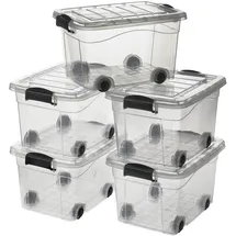 Logiplast Aufbewahrungsbox 450 x 335 x 250 mm 5-tlg. transparent