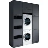 laundreezy Mehrzweckschrank-Set 168 x 238 x 68 cm Grau
