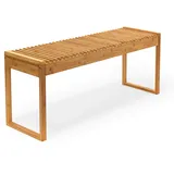 Relaxdays Sitzbank 10019025_0 braun Holz 120,0 cm