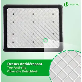 VOUNOT Trittstufe Indoor & Outdoor 40 x 20 x 30 cm Schwarz