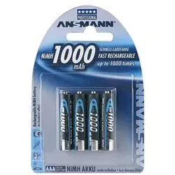 Ansmann Micro - Batterie 4 x AAA - NiMH - (wiederaufladbar)
