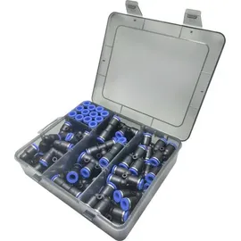 TRU Components Pneumatik-Verbinder TC-14109144 TC-Fitting set - 8mm Rohr-Ø: 8mm 48St.