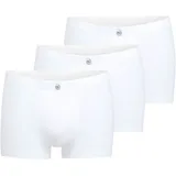 Bugatti Boxershorts unifarben weiß L 3er Pack
