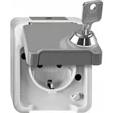 Merten SCHUKO-Steckdose, lichtgrau MEG2423-8029
