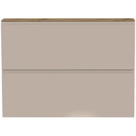 MODERANO Hängeschuhschrank Eiche 110 x 82 x 22 cm khaki matt / khaki