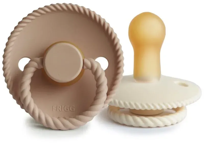 FRIGG Rope Size 2:6-18 months Schnuller Cream/Croissant 2 St.