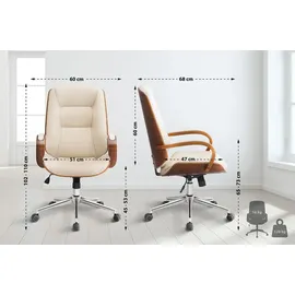 CLP Yankton Kunstleder Walnuss/Creme