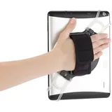 Callstel 2in1-Tablet-Halterung mit Handschlaufe und Standfunktion