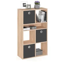 komto Bücherregal 65,8 x 30,7 x 112,5 cm Braun