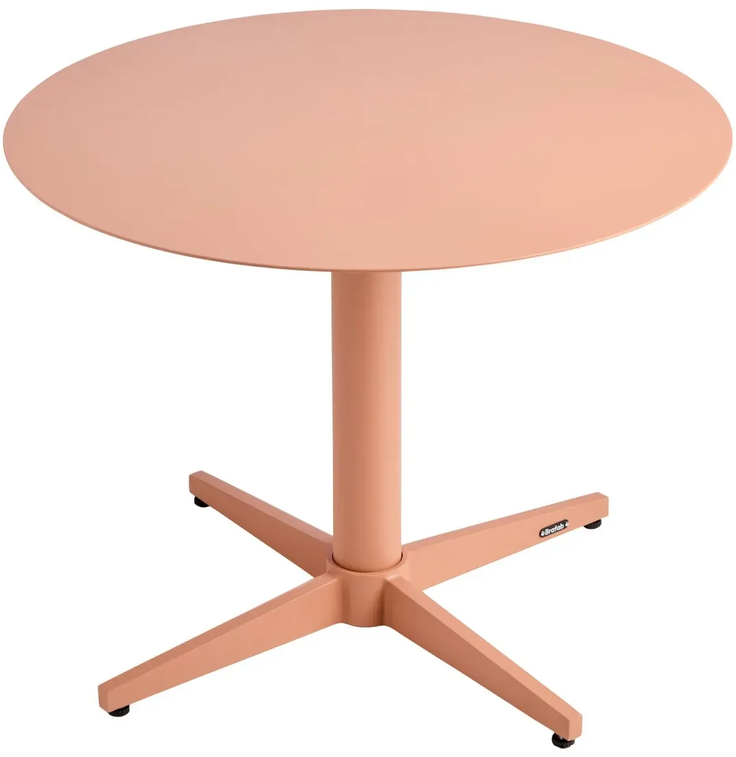 Gartencouchtisch Mill aus Aluminium, rund und pulverbeschichtet, modern, Peach, Ø 60 cm