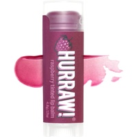 Hurraw! Raspberry Tint Lip Balm: (Pure Berry Tint) Biologisch, zertifiziert vegan, tierversuchsfrei und glutenfrei. 100% natürliche Inhaltsstoffe. Ohne Bienen, Soja oder Palme.