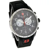 Swiss Alpine Military by Grovana Herrenuhr Chrono 10 ATM Grey 7082.9878SAM - Schwarz/Grau