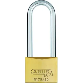 ABUS 26849 80 mm langem Bügel Messing Vorhängeschloss mit Wendeschlüssel