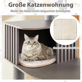Costway Kratzbaum 171 cm grau