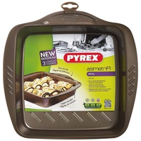 Pyrex asimetriA Bräter aus Metall, griffig, quadratisch, 24 x