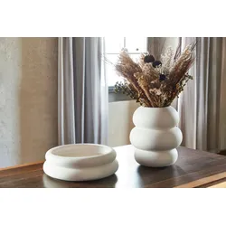 Soft Shape Keramikvase in weiß - organische Form