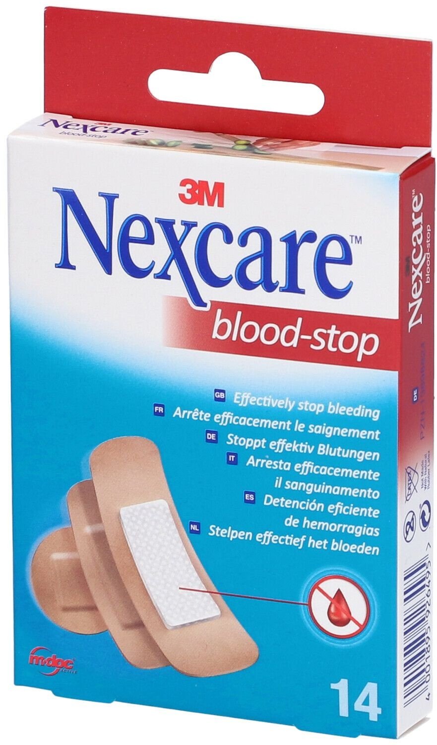 3M NexcareTM Blood Stop Pflaster sortiert