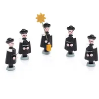 Weihnachtsfigur Weihnachtsfiguren 5 Kurrendefiguren klein Höhe ca 3,5cm NEU bunt