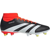 adidas Predator League Sock SG Stollen-Fußballschuhe Herren Fussball-Rasenschuhe 24, cblack/ftwwht/solred 45 1/3