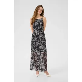 Kaffe Kleid Blusenkleid Schwarz/Weiß 42