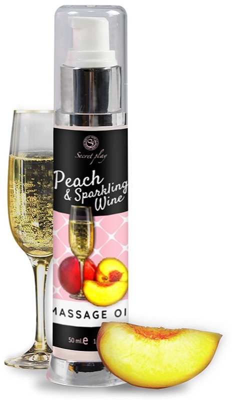 Secret play Sparkling Wine Massage oil Massageöl Peach & Sparkling Wine 50 ml