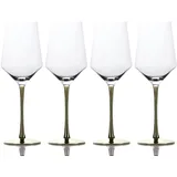 Intirilife Wein Glas Set für Rotwein Weisswein, Weingläser, Transparent