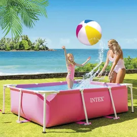 Intex 28266NP Aufstellpool rechteckig 220 x 150 x 60 cm rosa