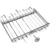 Olymp Grillspießdreher für 11 Spieße manuell Edelstahl silber