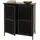 Mendler Apothekerkommode 94 x 80 x 35 cm Schwarz