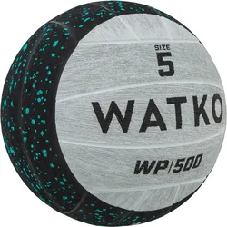 Wasserball beschwert 1 kg Größe 5 - WP500 SCHWARZ|silbergrau No Size