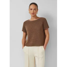 s.Oliver Strickpullover im Relaxed Fit mit U-Boot-Ausschnitt Braun L
