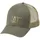 CAT Raised Logo Mesh Baseball Cap grün individuell verstellbar