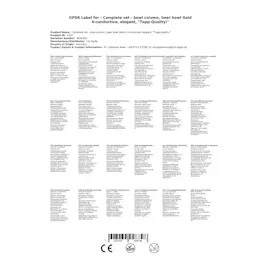 ich-zapfe Schanksäule, Gold 4-leitig, elegant, "Topp-Qualität!"