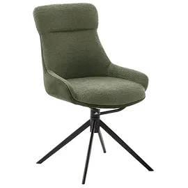 MCA Furniture Esszimmerstuhl, Feingewebe, (2er-Set), drehbar & Schwingfunktion, Sitzhöhe ca. 50 cm