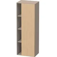 Duravit DuraStyle Hochschrank DS1239R2243 50x36x140cm, Tür rechts, weiß hochglanz/basalt