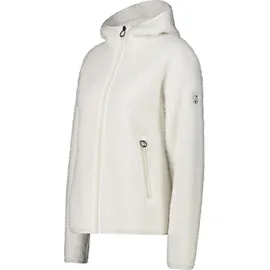 CMP Kapuzenplüschjacke Damen Weiß 42