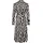 White Label Blusenkleid Maxi Schwarz/Weiß 40