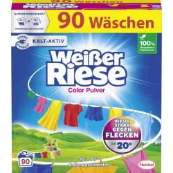 Weißer Riese Color Pulver Colorwaschmittel WPC90 , 4,5 kg - Packung, für ca. 90 Waschladungen