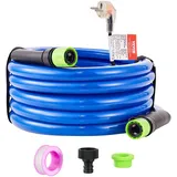 Vevor 15ft beheizter Wasserschlauch für Wohnmobil, beheizter Trinkwasserschlauch mit Frostschutz bis -45°f, automatisch selbstregulierend, 5/8' Id mit Schnellanschluss-set, blei- und Bpa-frei