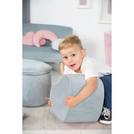roba Kinderhocker Lil Sofa Herzform blau