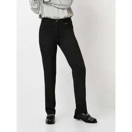Relaxed by Toni Bügelfaltenhose Schwarz 52