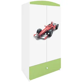 raumhirsch furniture Kinderkleiderschrank 90 x 175 x 52 cm Holzwerkstoff grün