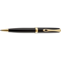 DIPLOMAT Kugelschreiber Excellence A2 Lack schwarz vergoldet easyFlow - Schick und elegant - Lange Lebensdauer - Schwarz - 5 Jahre Garantie