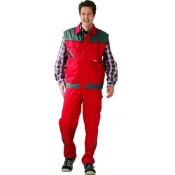 Arbeitsweste 2366 rot/schiefer/schwarz, Größe L - rot/schiefer/schwarz - L