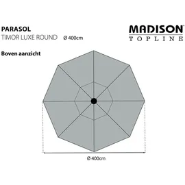 MADISON N.Y Sonnenschirm Ø 400 cm grey