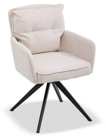 2er-Set BOOOM Stuhl Gera Stoff Beige