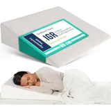 DYNMC you Keilkissen Bett Erhöhung - Bett Kopfteil - Reflux Kissen für Erholsamen Schlaf, - Matratzenkeil Schlaf Sitzkeil & Beinkissen, Keilkissen Baby & Erwachsene - Keilkissen Sofa Bettkeil weiß 80 x 68 cm