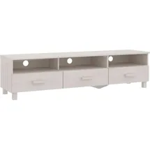 vidaXL HAMAR TV-Schrank 158x40x40 cm Weiß Massivholz Kiefer